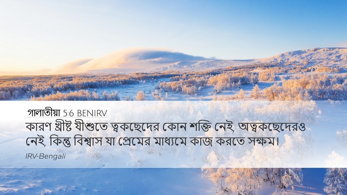 গালাতীয়া 5:6 BENIRV Bible Verse Image