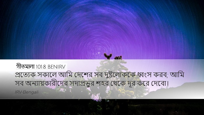 গীতমালা 101:8 BENIRV Bible Verse Image