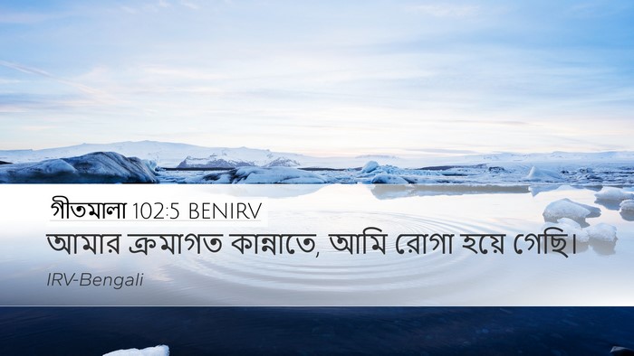 গীতমালা 102:5 BENIRV Bible Verse Image