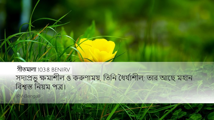 গীতমালা 103:8 BENIRV Bible Verse Image