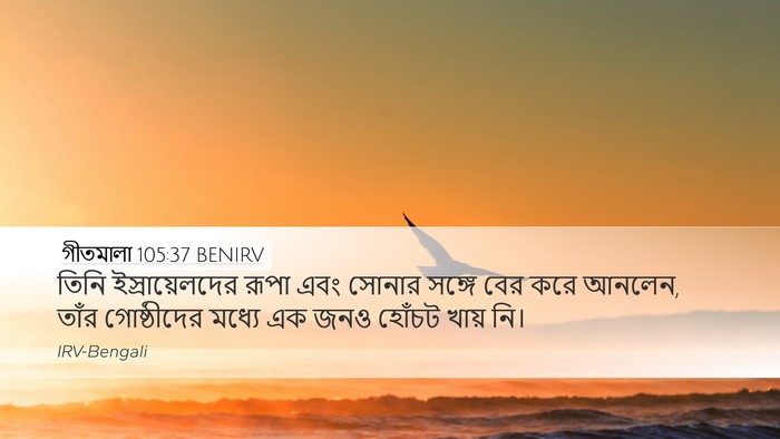 গীতমালা 105:37 BENIRV Bible Verse Image