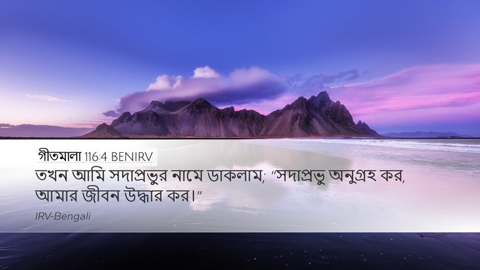 গীতমালা 116:4 BENIRV Bible Verse Image