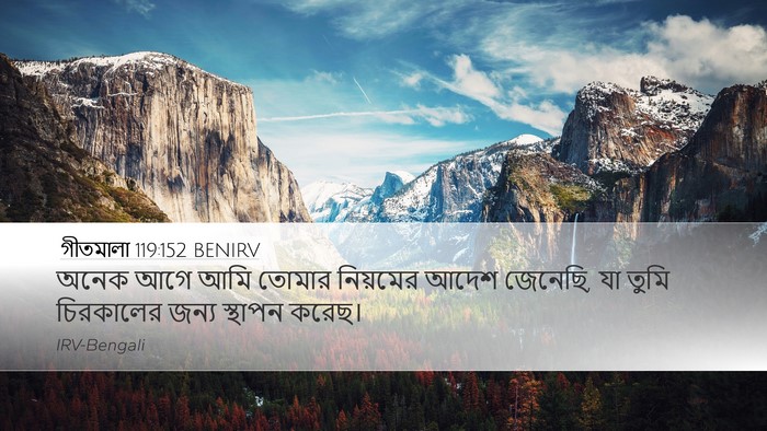 গীতমালা 119:152 BENIRV Bible Verse Image