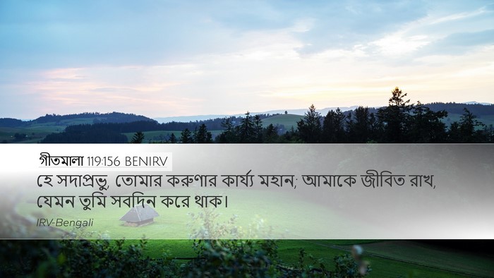 গীতমালা 119:156 BENIRV Bible Verse Image