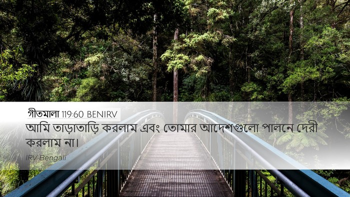 গীতমালা 119:60 BENIRV Bible Verse Image