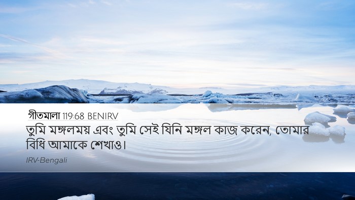 গীতমালা 119:68 BENIRV Bible Verse Image