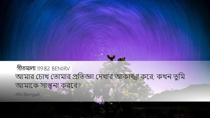 গীতমালা 119:82 BENIRV Bible Verse Image