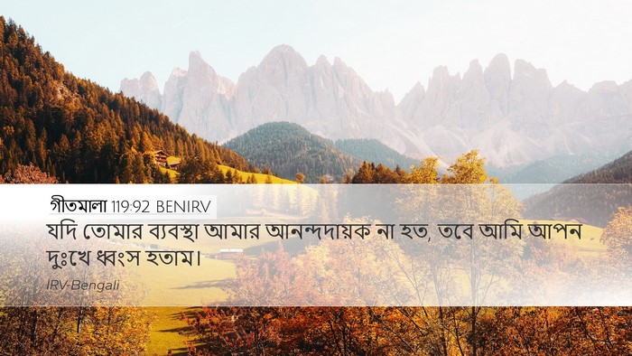 গীতমালা 119:92 BENIRV Bible Verse Image
