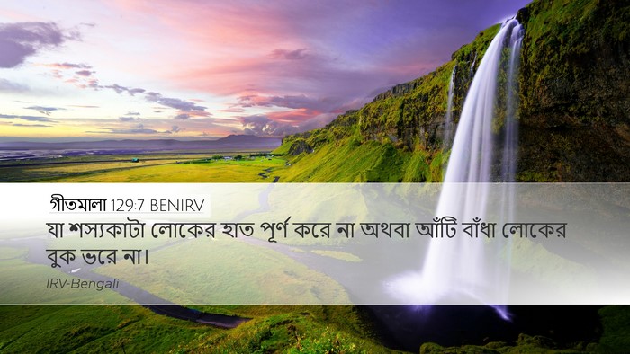 গীতমালা 129:7 BENIRV Bible Verse Image