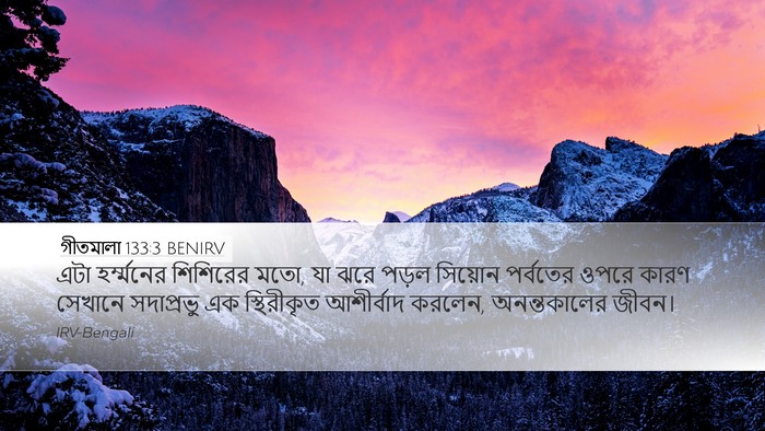 গীতমালা 133:3 BENIRV Bible Verse Image