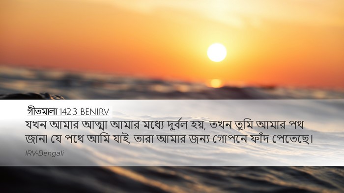 গীতমালা 142:3 BENIRV Bible Verse Image