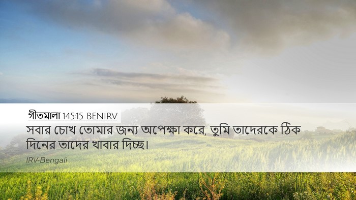 গীতমালা 145:15 BENIRV Bible Verse Image