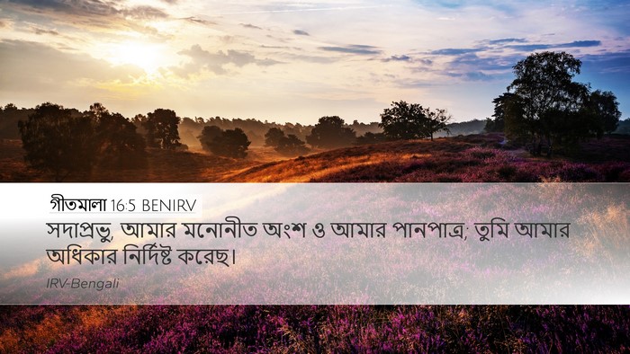 গীতমালা 16:5 BENIRV Bible Verse Image
