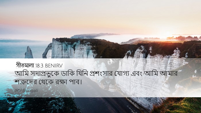 গীতমালা 18:3 BENIRV Bible Verse Image