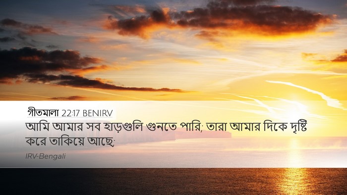 গীতমালা 22:17 BENIRV Bible Verse Image