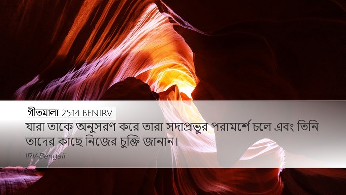 গীতমালা 25:14 BENIRV Bible Verse Image