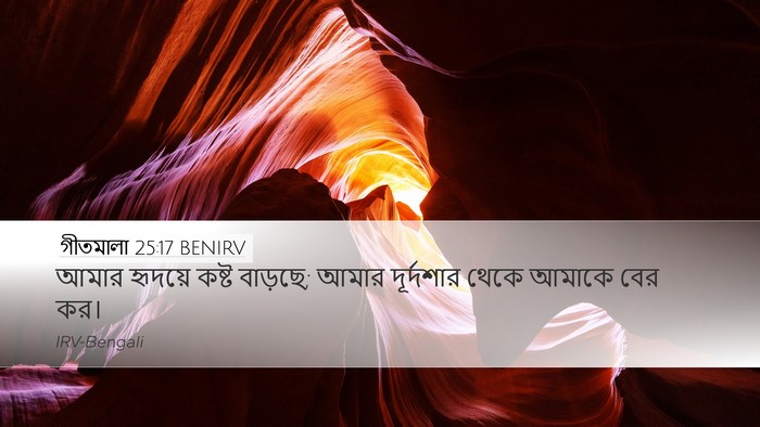 গীতমালা 25:17 BENIRV Bible Verse Image