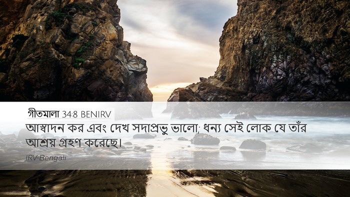 গীতমালা 34:8 BENIRV Bible Verse Image