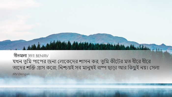 গীতমালা 39:11 BENIRV Bible Verse Image