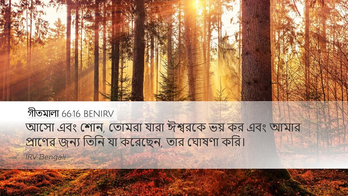 গীতমালা 66:16 BENIRV Bible Verse Image