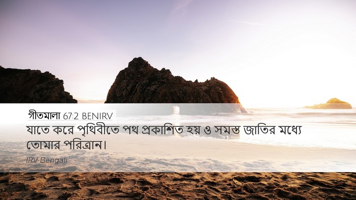 গীতমালা 67:2 BENIRV Desktop Wallpaper - যাতে করে পৃথিবীতে - Desktop Bible Verse Wallpaper