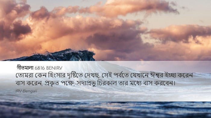 গীতমালা 68:16 BENIRV Bible Verse Image