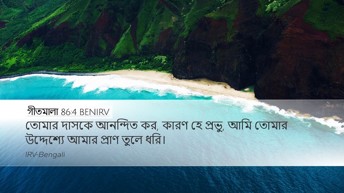 গীতমালা 86:4 BENIRV Desktop Wallpaper - তোমার দাসকে - Desktop Bible Verse Wallpaper