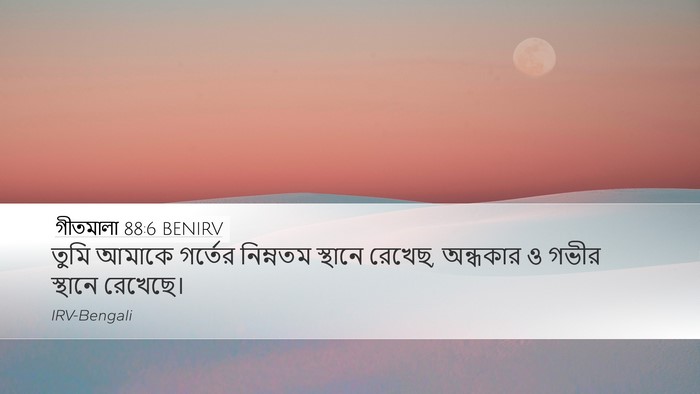 গীতমালা 88:6 BENIRV Bible Verse Image