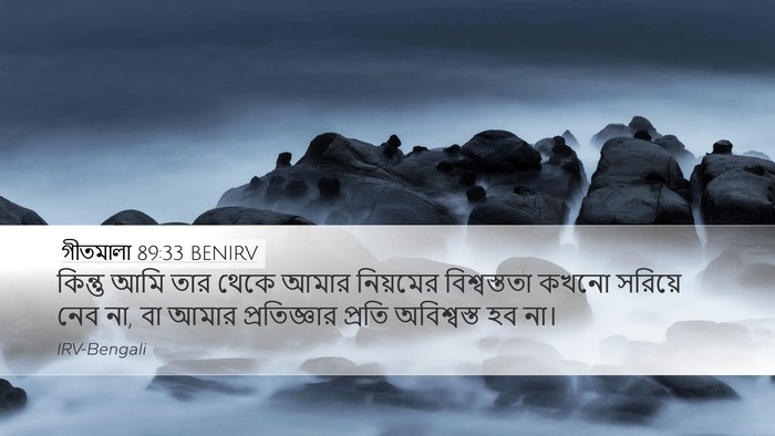 গীতমালা 89:33 BENIRV Bible Verse Image