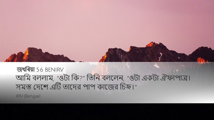 জখৰিয়া 5:6 BENIRV Bible Verse Image