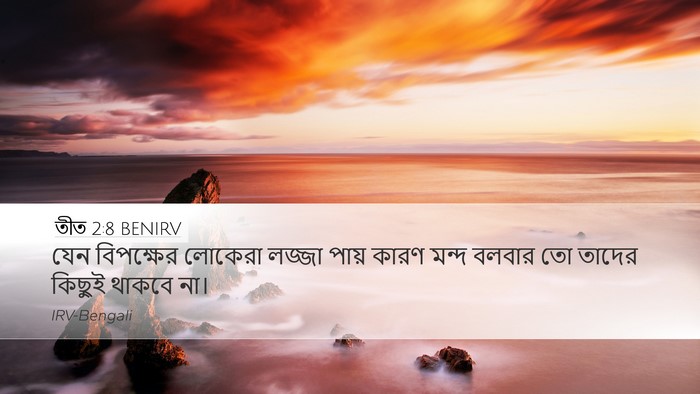তীত 2:8 BENIRV Bible Verse Image