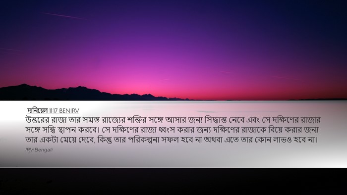 দানিয়েল 11:17 BENIRV Bible Verse Image