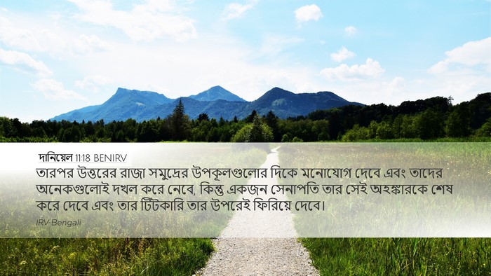 দানিয়েল 11:18 BENIRV Desktop Wallpaper - তারপর উত্তরের - Desktop Bible Verse Wallpaper