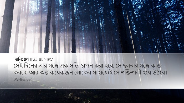 দানিয়েল 11:23 BENIRV Desktop Wallpaper - সেই দিনের তার - Desktop Bible Verse Wallpaper