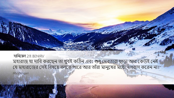 দানিয়েল 2:11 BENIRV Bible Verse Image