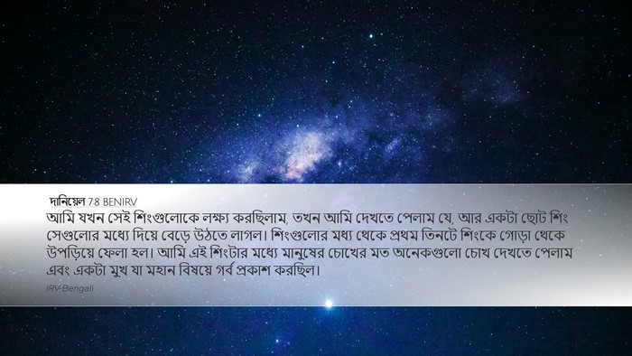 দানিয়েল 7:8 BENIRV Bible Verse Image