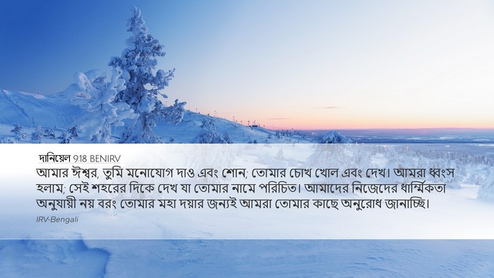 দানিয়েল 9:18 BENIRV Bible Verse Image