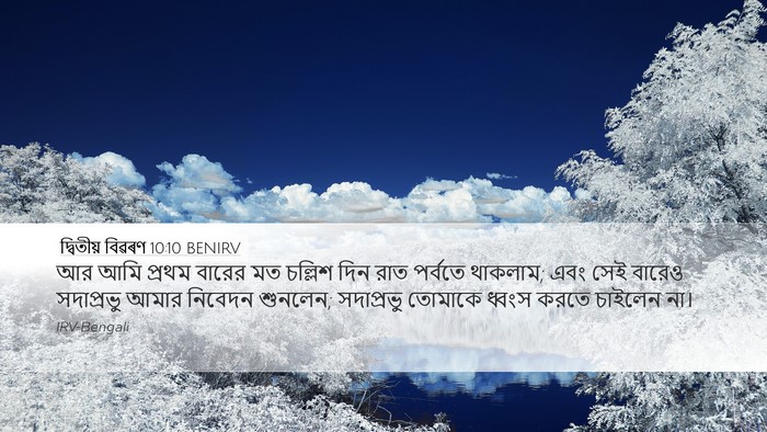 দ্বিতীয় বিৱৰণ 10:10 BENIRV Bible Verse Image