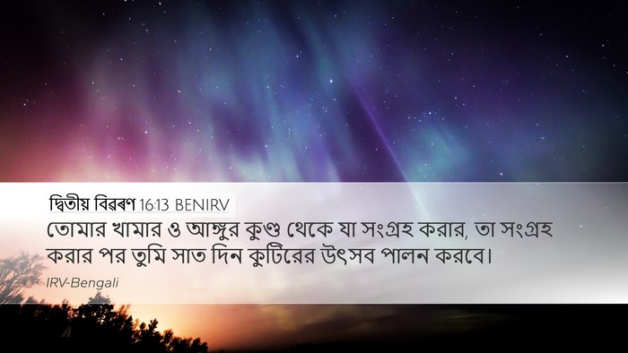 দ্বিতীয় বিৱৰণ 16:13 BENIRV Bible Verse Image