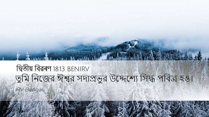 দ্বিতীয় বিৱৰণ 18:13 BENIRV Bible Verse Image