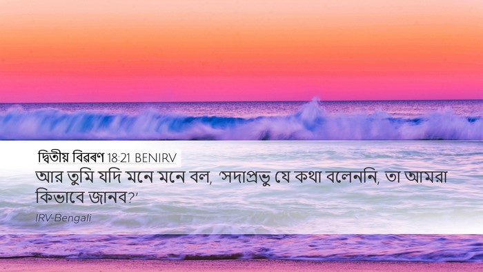 দ্বিতীয় বিৱৰণ 18:21 BENIRV Bible Verse Image