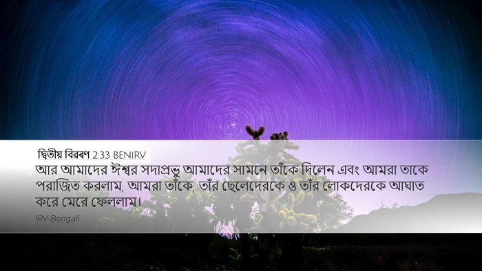 দ্বিতীয় বিৱৰণ 2:33 BENIRV Bible Verse Image