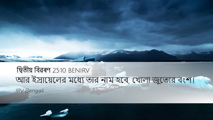 দ্বিতীয় বিৱৰণ 25:10 BENIRV Desktop Wallpaper - আর ইস্রায়েলের - Desktop Bible Verse Wallpaper