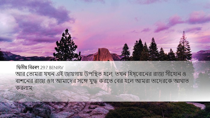 দ্বিতীয় বিৱৰণ 29:7 BENIRV Bible Verse Image
