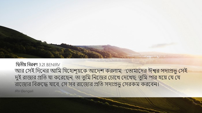 দ্বিতীয় বিৱৰণ 3:21 BENIRV Bible Verse Image