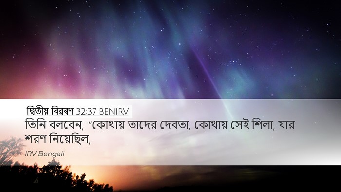 দ্বিতীয় বিৱৰণ 32:37 BENIRV Bible Verse Image