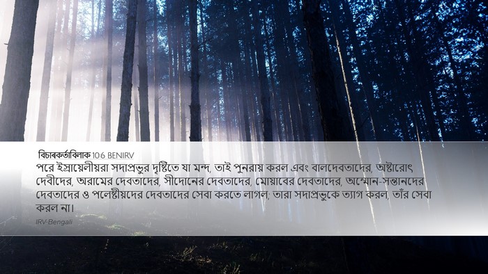 বিচাৰকর্তাবিলাক 10:6 BENIRV Bible Verse Image
