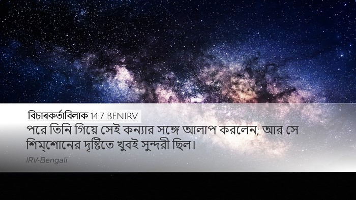 বিচাৰকর্তাবিলাক 14:7 BENIRV Desktop Wallpaper - পরে তিনি গিয়ে সেই - Desktop Bible Verse Wallpaper
