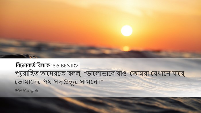 বিচাৰকর্তাবিলাক 18:6 BENIRV Bible Verse Image