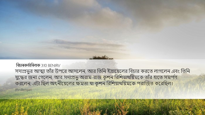 বিচাৰকর্তাবিলাক 3:10 BENIRV Bible Verse Image